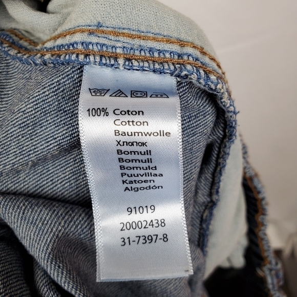 Roaman's reworked cut off jeans distressed bleached shorts sz 18W - Picture 10 of 10